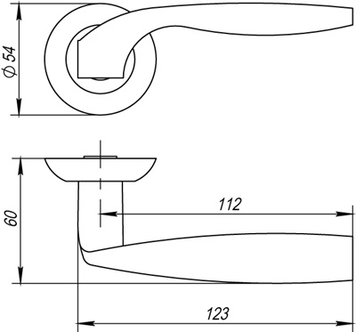 РУЧКА РАЗДЕЛЬНАЯ BOSTON AR SN/CP-3 МАТОВЫЙ НИКЕЛЬ/ХРОМ, КВАДРАТ 8x140 ММ, СТЯЖКИ M4 (10*50*50)